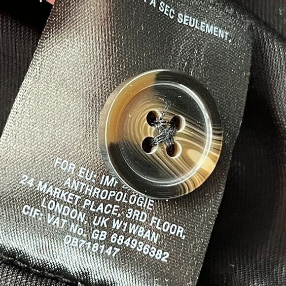 Anthropologie Abstract Floral Velvet Wrap Blazer Size 0 - Picture 14 of 15